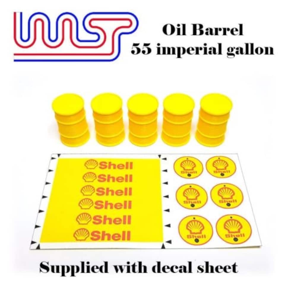 image 1 of Castrol 5 x Barrel Drum 1:32 Scale Slot Car Track Scenery Wasp 55