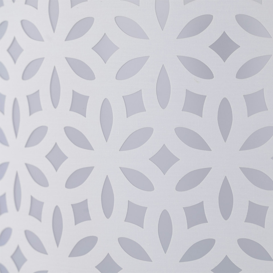 image 1 of White Laser Cut 30cm Pendant Lightshade White