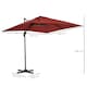 image 7 of Outsunny Square Cantilever Roma Parasol, 360-Degree Rotation, Wine Red