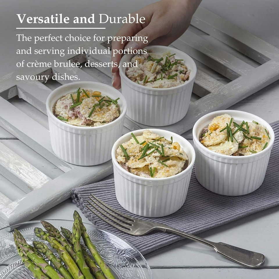 image 1 of Wm Bartleet & Sons Porcelain Deep Ramekin Set (9cm), Set of 4 | Multi | 4