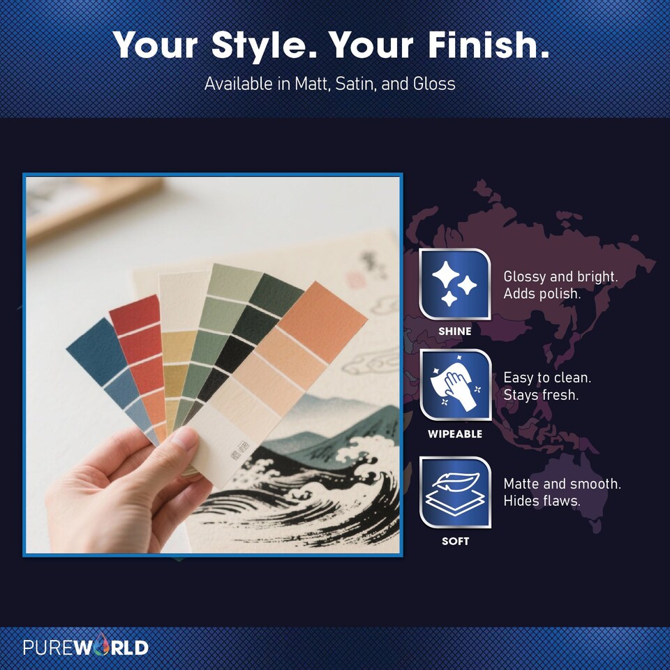 image 1 of PUREWORLD All-in-One Paint & Primer - Multi-Surface Interior & Exterior, Walls & Wood - Sage Green - 1L - Matt