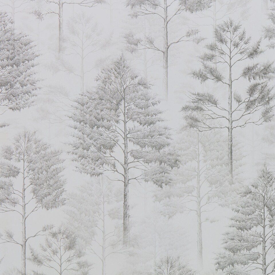 image 1 of Woodland Whisper Wallpaper in Warm Grey | Grey | Grey