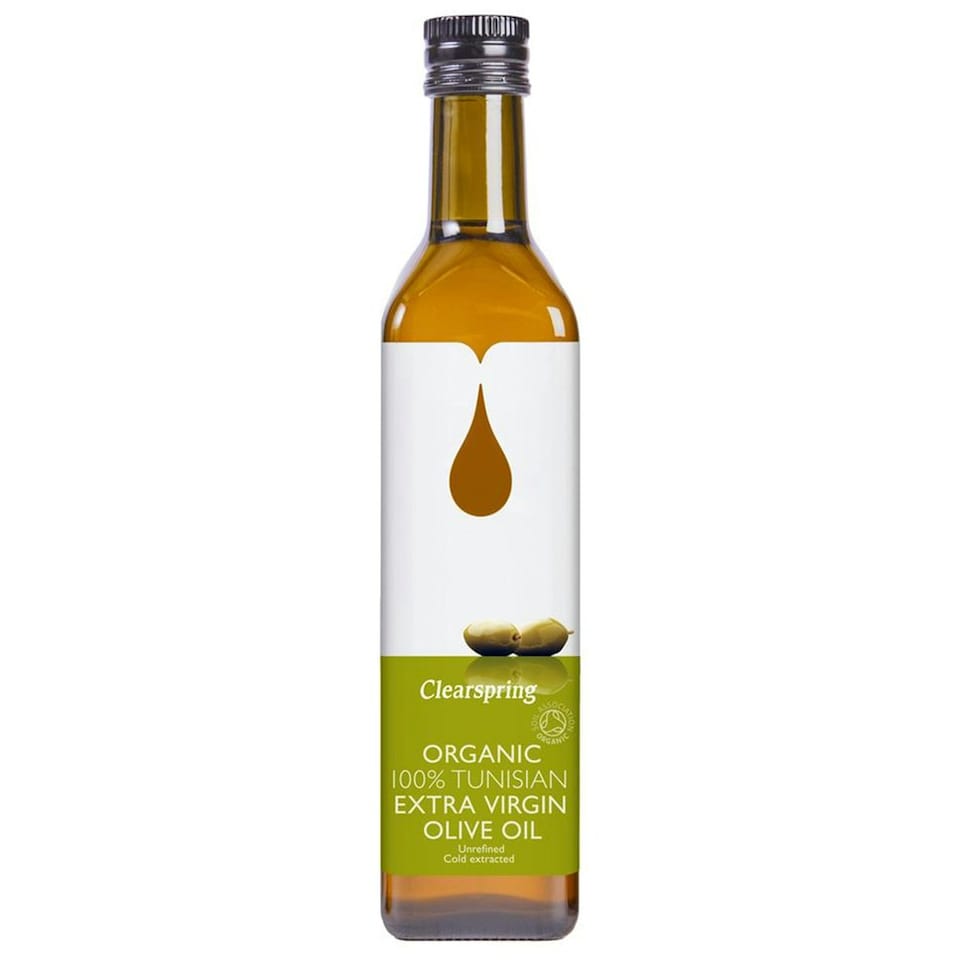 Organic Tunisian Extra Virgin Olive Oil 500ml (Clearspring)
