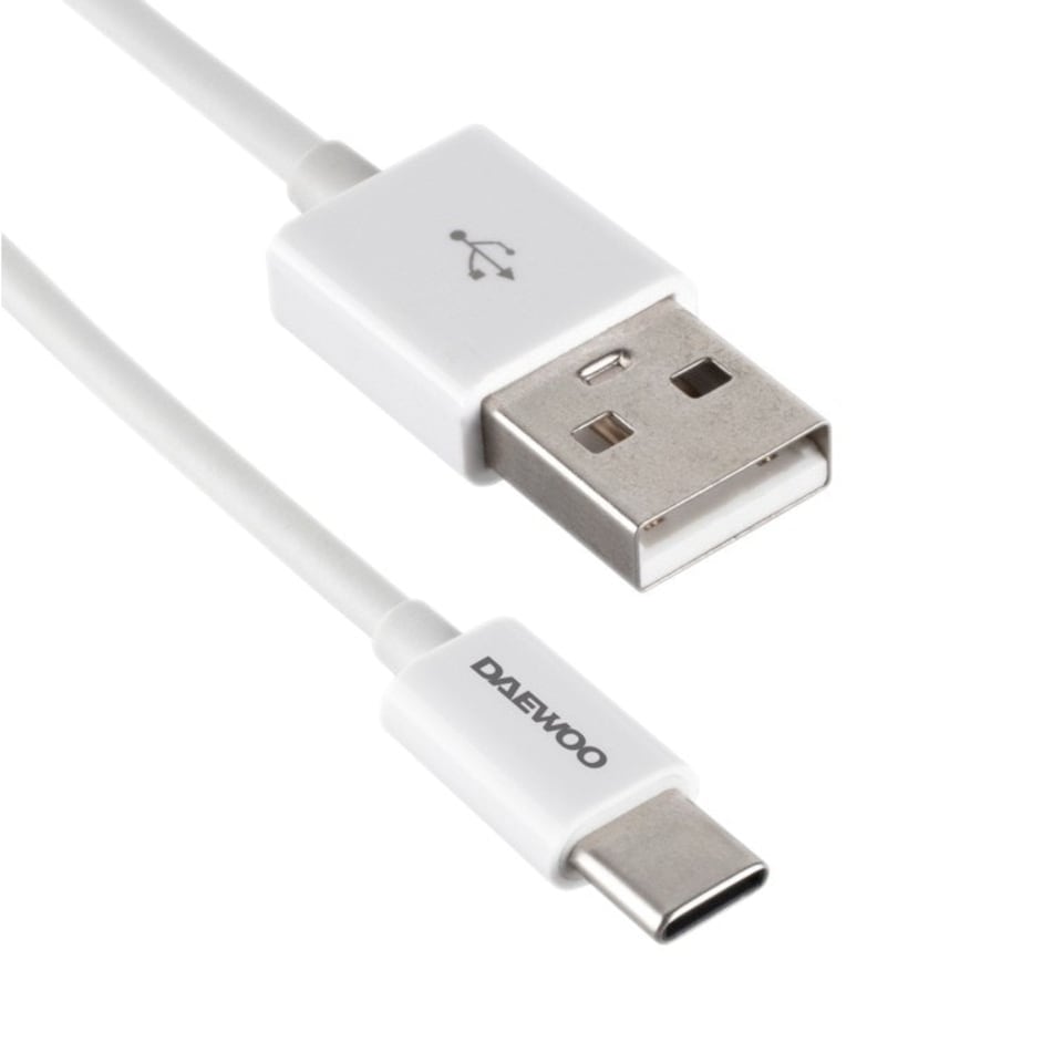 image 1 of Daewoo USB A To C Cable - White - 3m