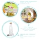 image 2 of Argon Tableware Glass Water Bottle with Metal Lids - 960ml | Clear | Clear