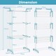 image 2 of COSTWAY 4-Tier Collapsible Laundry Rack Foldable Drying Rack Navy