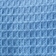 image 6 of Homescapes Organic Cotton Waffle Baby Blanket Blue - 90 x 112 cm Blue