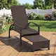 image 3 of COSTWAY Outdoor Chaise Lounge Chair Patio Wicker Chaise Lounger