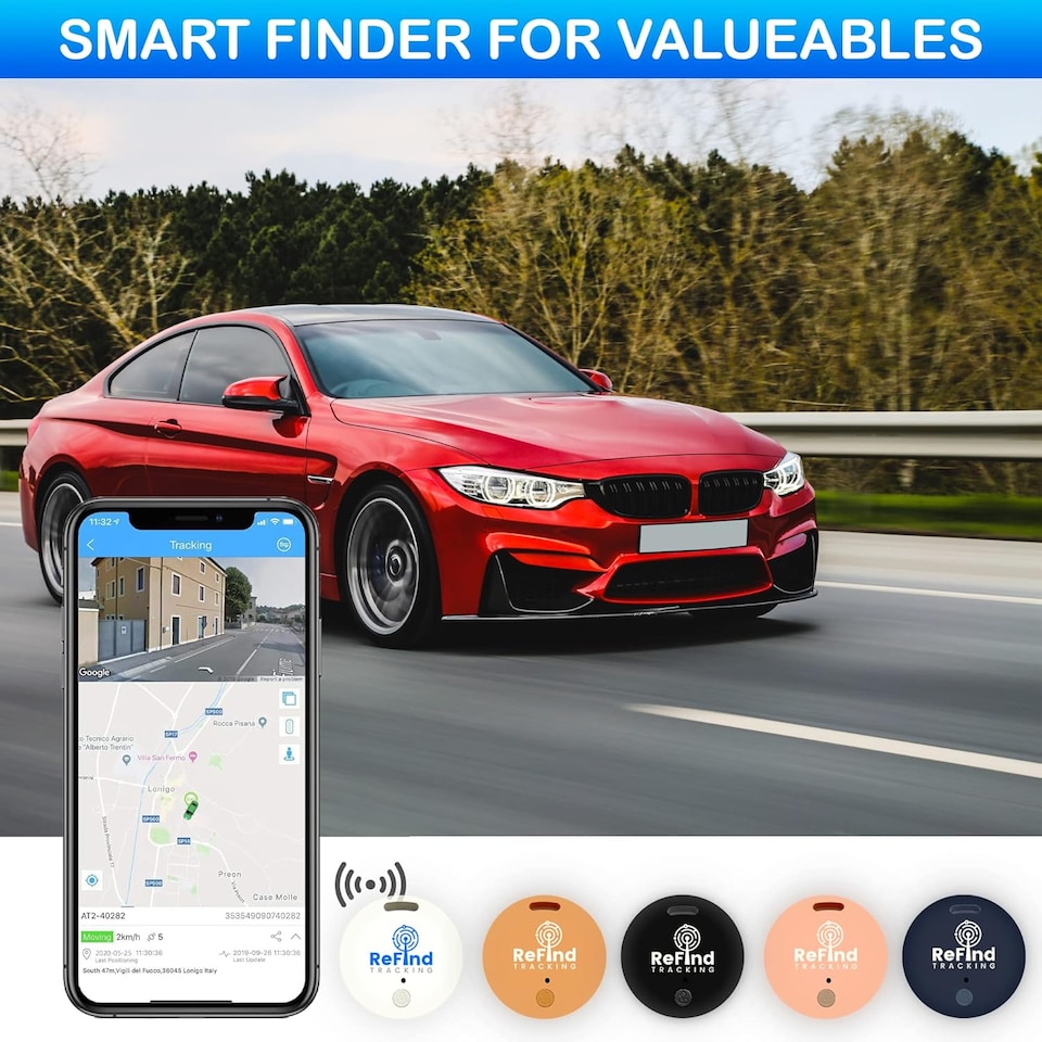 image 1 of R2 Smart Tracker for Android & iPhone Bluetooth 5.0 Samsung GPS AirTag