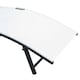 image 8 of Outsunny Sun Lounger Recliner Foldable 7 Levels Texteline Cream White
