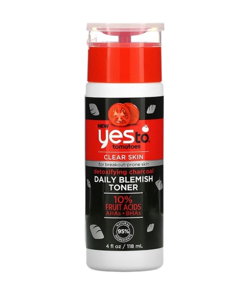 image 1 of Yes To Tomatoes Detoxifying Charcoal Daily Blemish Toner 118 ml