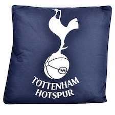 Tottenham Hotspur FC Official Football Crest Cushion - Navy/White - One Size