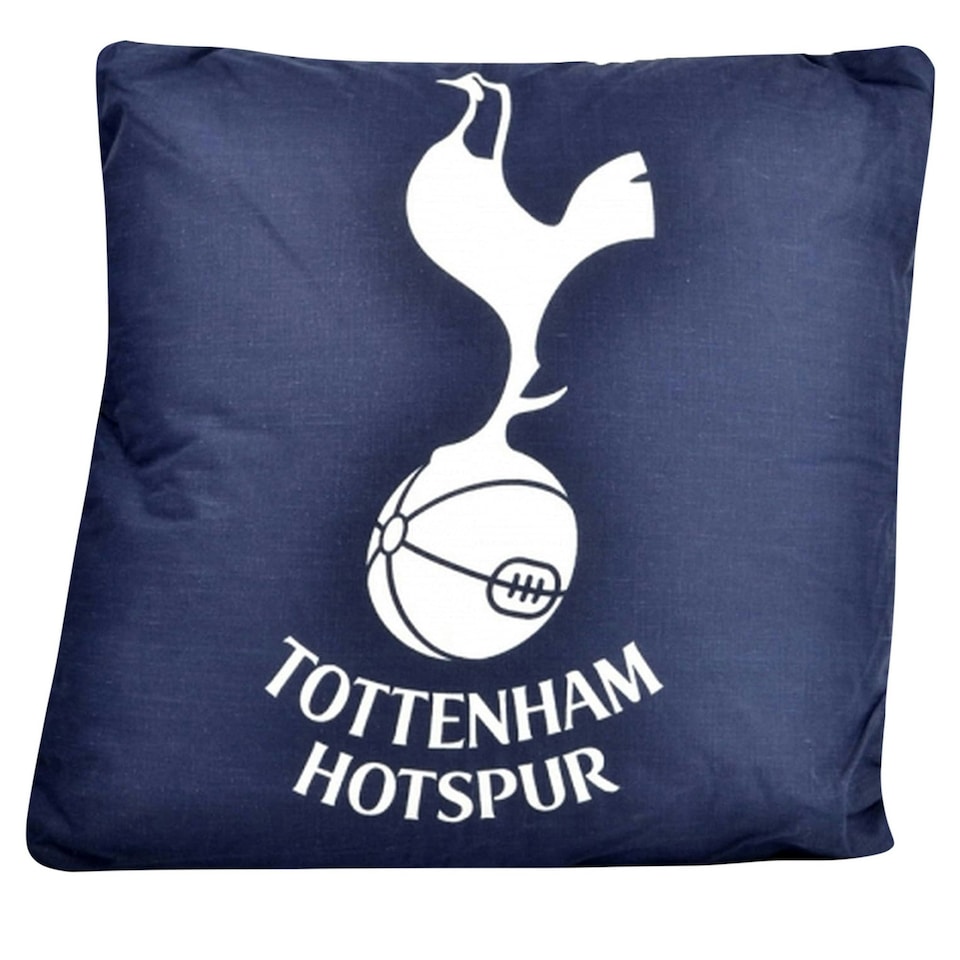 image 1 of Tottenham Hotspur FC Official Football Crest Cushion - Navy/White - One Size