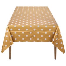 Polka Dots Disposable Plastic Table Cover - 54" x 108"