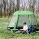 image 2 of Outsunny 6 Person Camping Tent 2-Tier Pop-up Tent with Portable Carry Bag