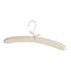 image 4 of Harbour Housewares Padded Satin Clothes Hangers - White - Pack of 20