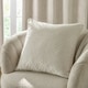 image 1 of Paoletti Neptune Velvet Cushion | White | Ivory | 50 x 50cm | 1