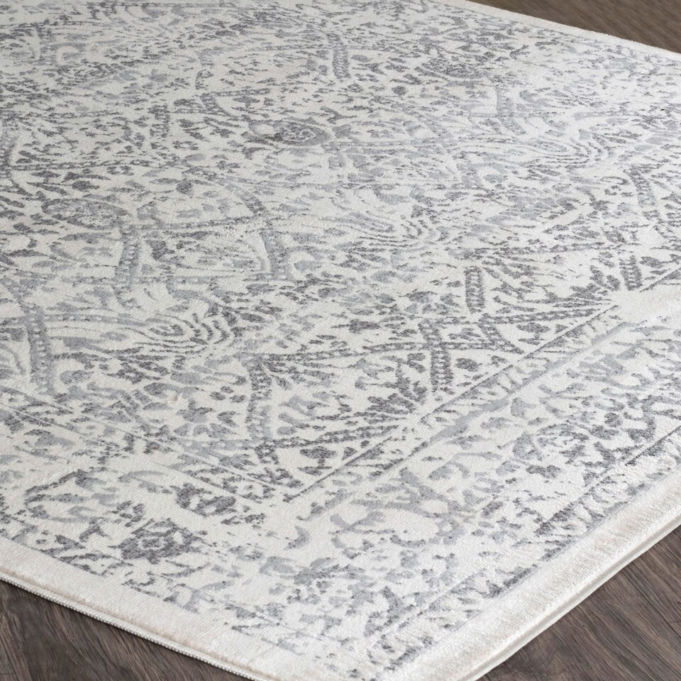 image 1 of LIVABLISS Roma-Vintage Traditional Boho Rug 80 x 220 cm | Off-White Grey Charcoal