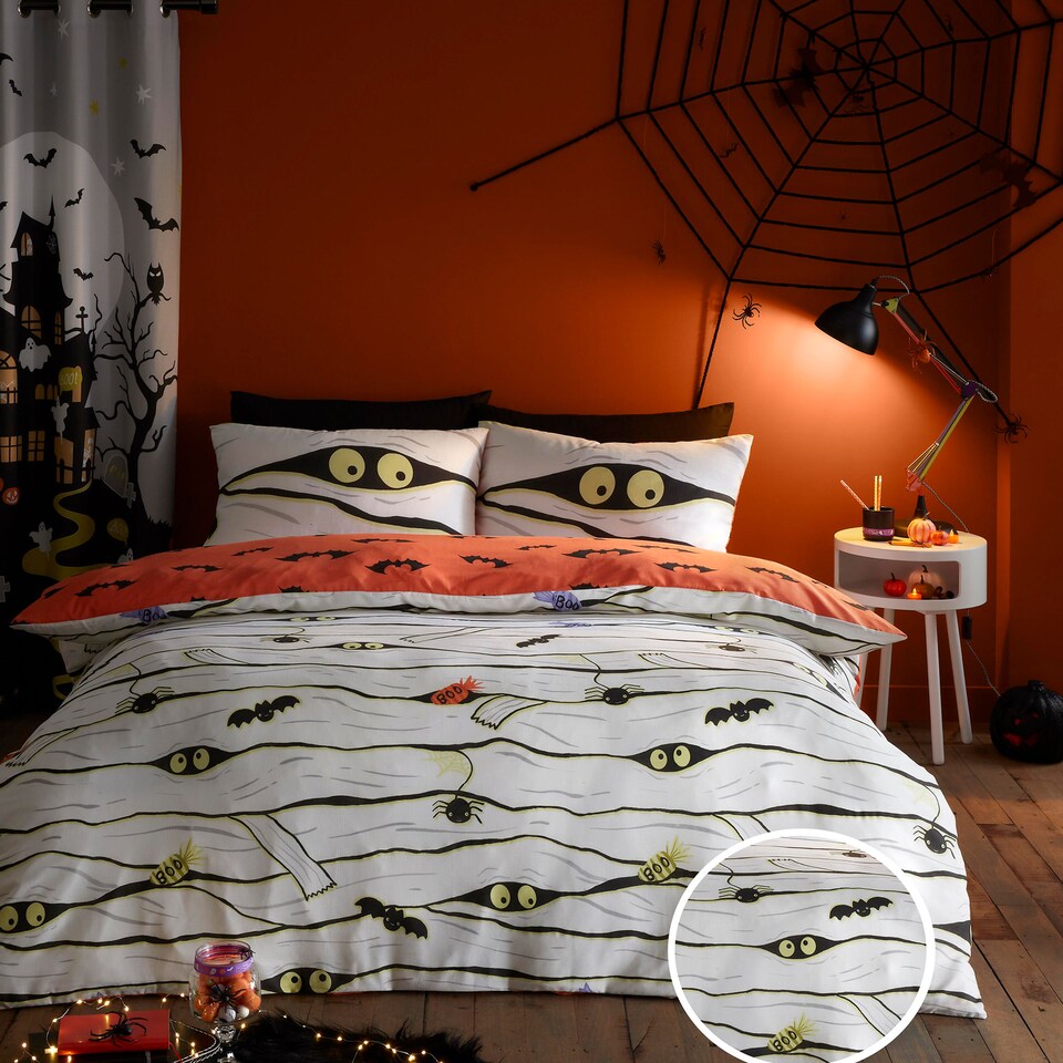 image 1 of Bedlam Mummy Duvet Cover Set White