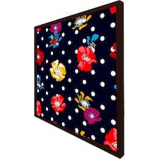 Flowers & spots (Picture Frame) Brown | S