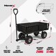 image 2 of MoverX 250KG Garden Trolley Heavy-Duty Wagon, Folding Sides, Rubber Wheels