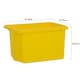 image 5 of Wham Stack & Store 4 x 24L Plastic Storage Boxes | Yellow | 4