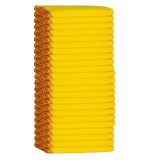 K Collection Cotton Dusters (Pack of 24) | Yellow | Yellow | XL | 1