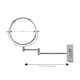 image 3 of Showerdrape Lindos 3x Magnifying Chrome Extending Wall Mounted Shaving Mirror | Silver | 1