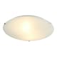 image 2 of Traditional White Alabaster Circular Glass IP20 Flush Ceiling Light Fitting