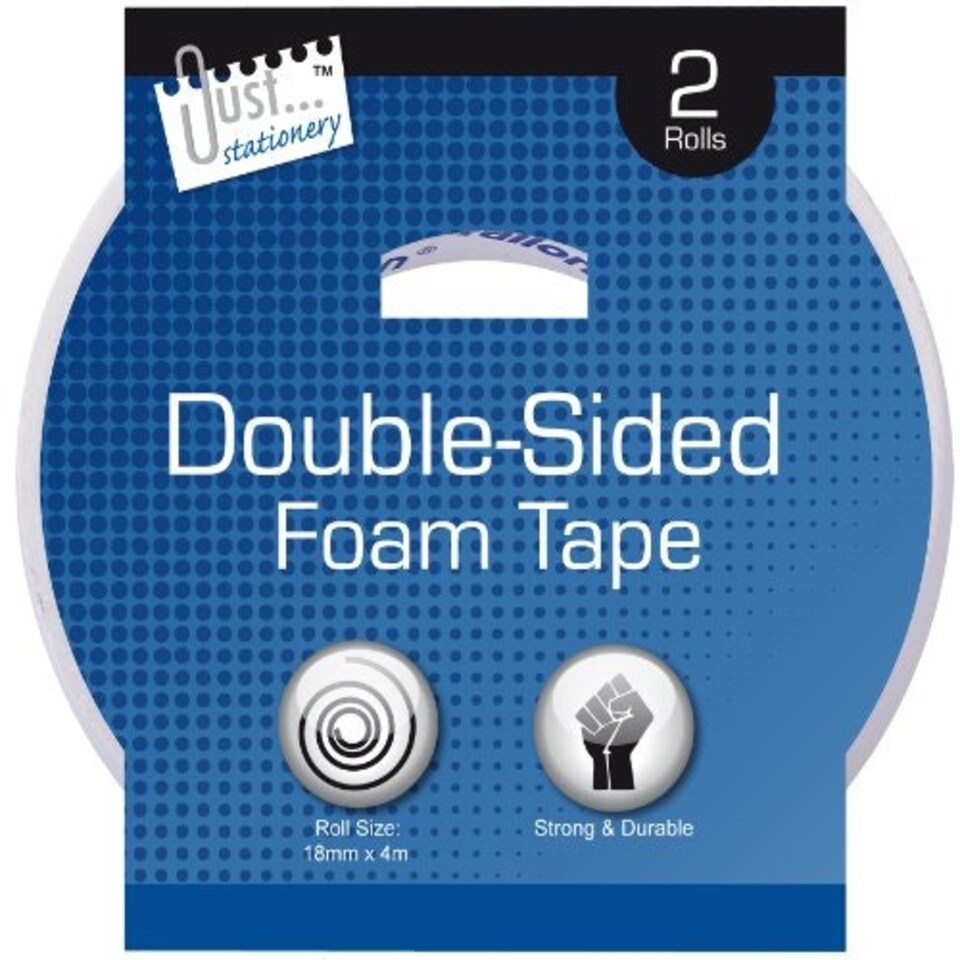 image 1 of Just Stationery 4m Double Sided Foam Tape