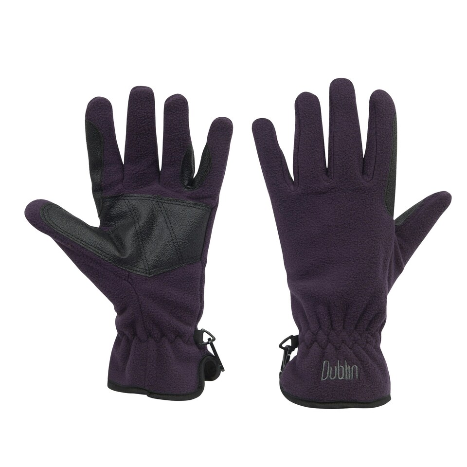 image 1 of Dublin Adults Unisex Polar Fleece Riding Gloves - Purple - X-Large Purple | X-Large