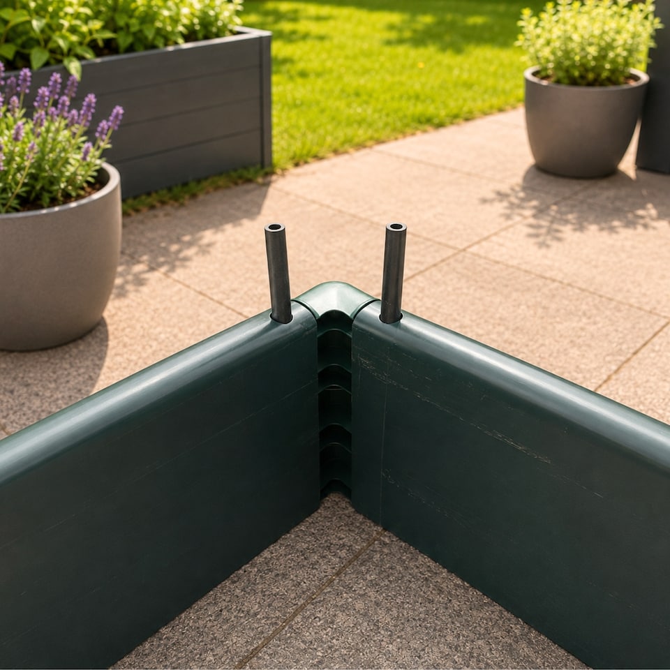 image 1 of GardenSkill Garden Raised Vegetable Bed 3.75x1.25x0.5m H - Modular Crop Flower Planter Frame - Ultra Deep 20 Inch Grow Box Trough