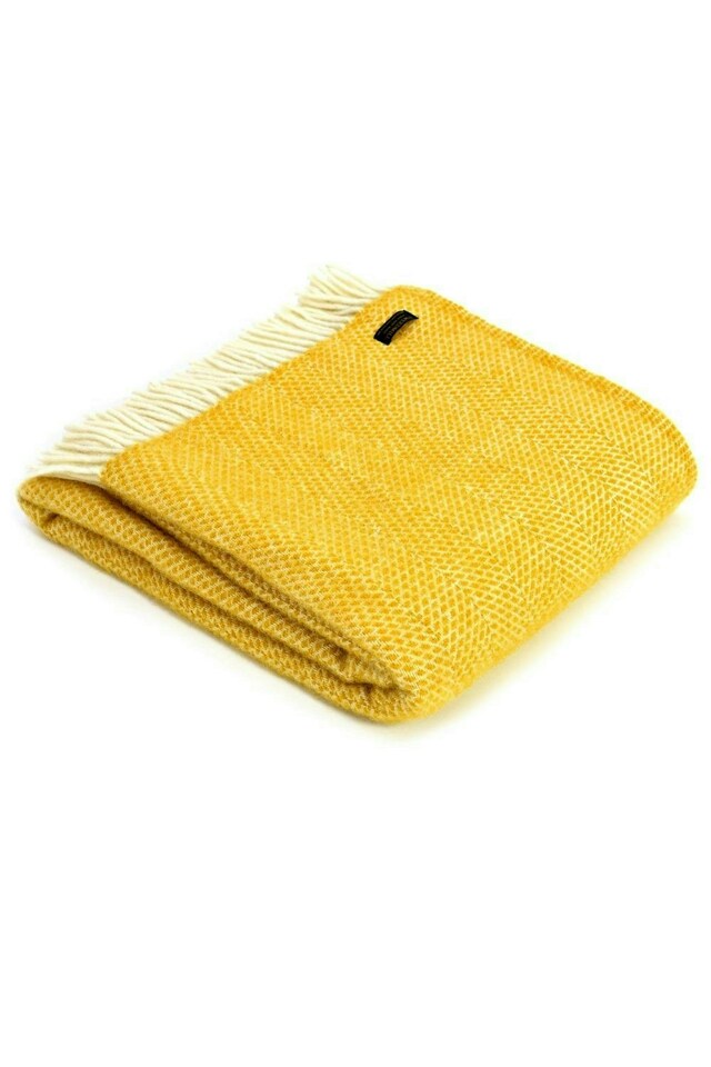image 1 of Lifestyle Beehive Throw/Blanket - Yellow