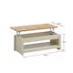 image 5 of Lisbon Lift Up Coffee Table Cream & Oak