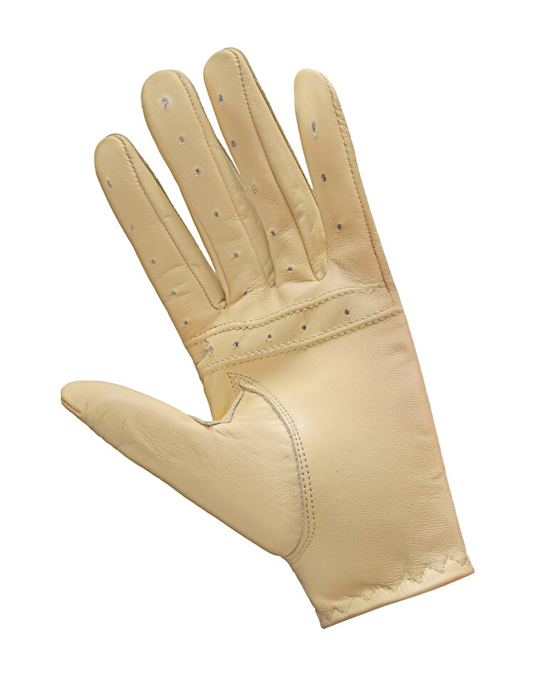 image 1 of Car Driving Leather Gloves Premium Nappa Leather Bus Working | Cream
