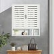 image 4 of Wooden Bathroom Wall Storage Cabinet Organiser White White