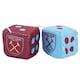 image 1 of West Ham United FC Dice Car Decoration - Claret/Sky Blue - One Size