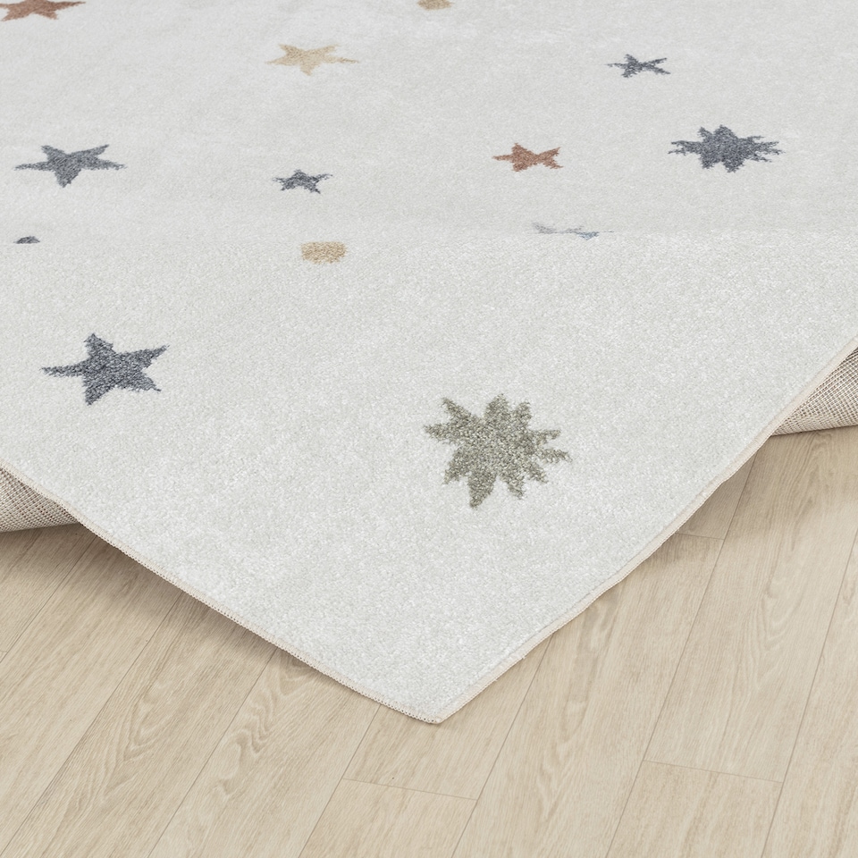 image 1 of LIVABLISS Lillian-Kids Washable Rug 120 x 170 cm | Beige Orange Green Grey