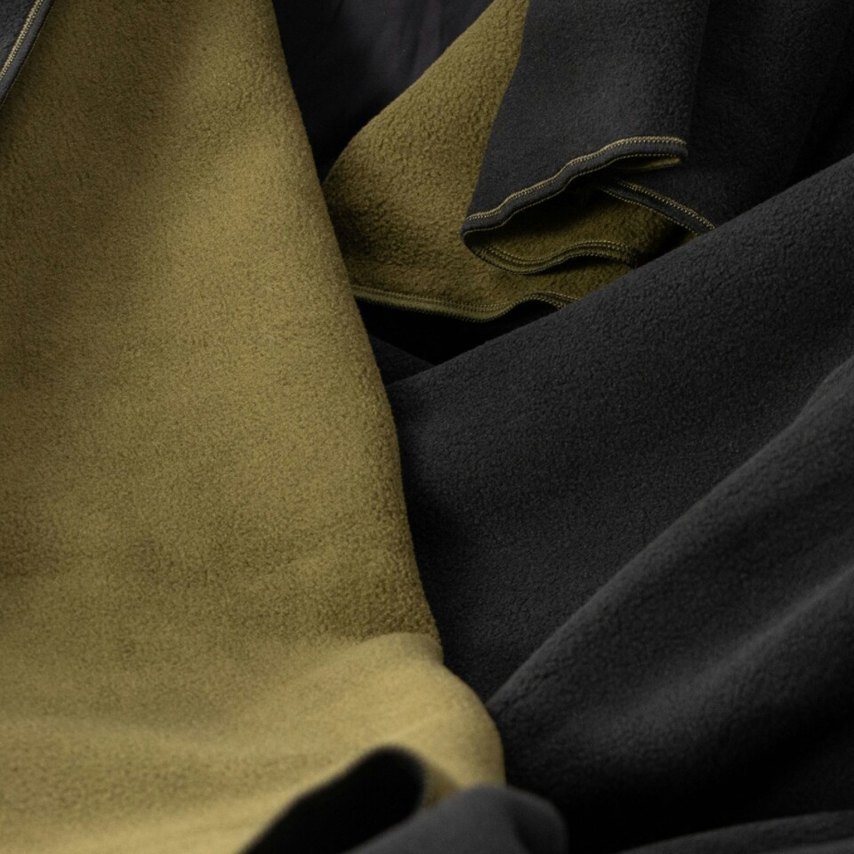 image 1 of Myga Black Fleece Yoga Blanket
