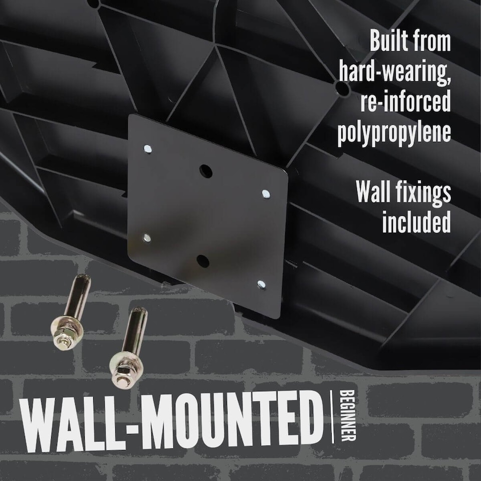 image 1 of NET1 Arena 76 x 51 cm Wall-Mount Basketball Backboard with 38 cm Solid Steel Hoop | Multi | 4396