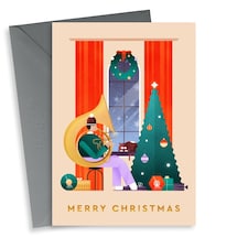 Modern Scene Christmas Card