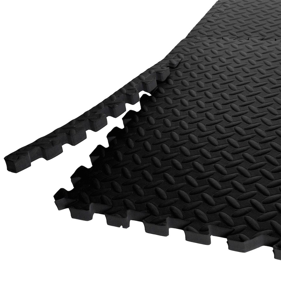 image 1 of Interlocking Soft EVA Foam Floor Tiles Flooring | Black | Pack of 40pcs