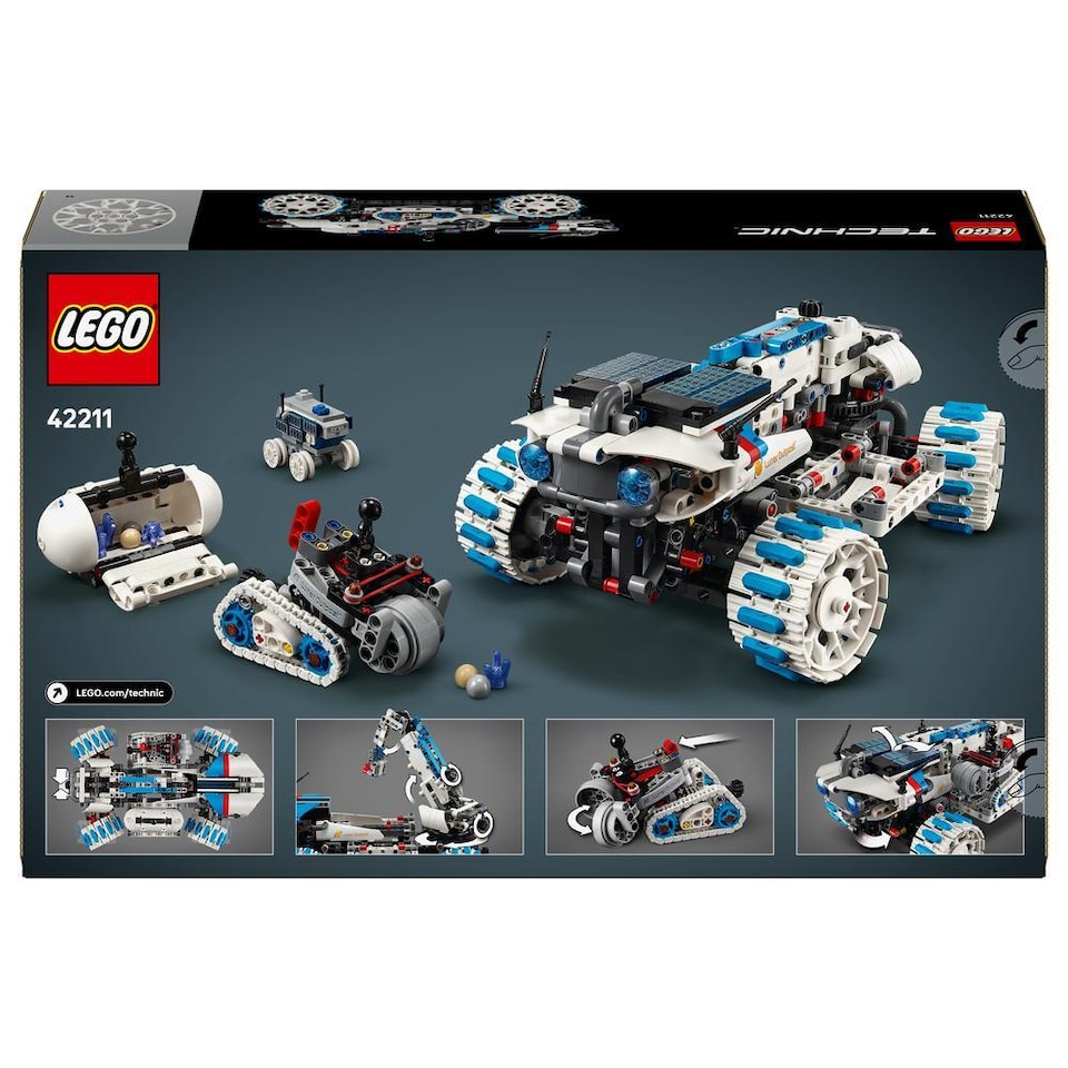 image 1 of Lego Technic 42211 Lunar Outpost Moon Rover 1082 Piece Set