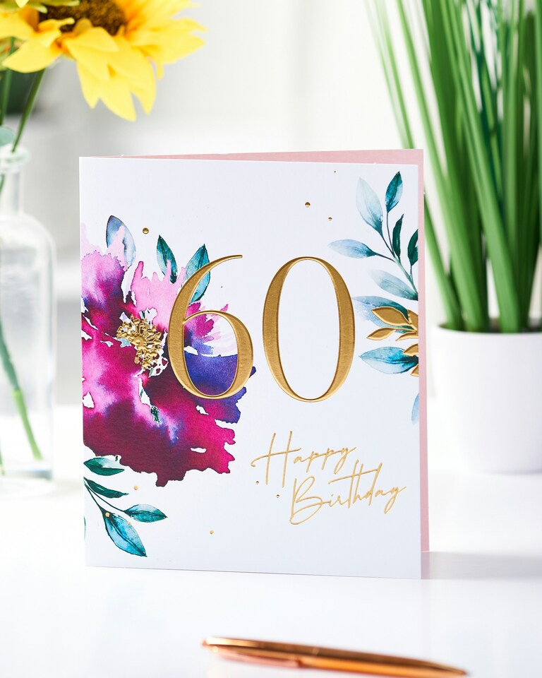 image 1 of 60th Birthday Card - Ruby