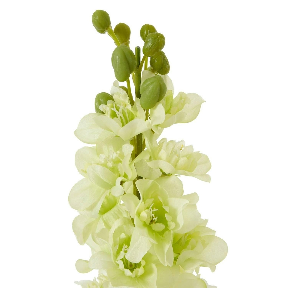 image 1 of Hill Interiors Elatum Delphinium Artificial Flower - White - One Size