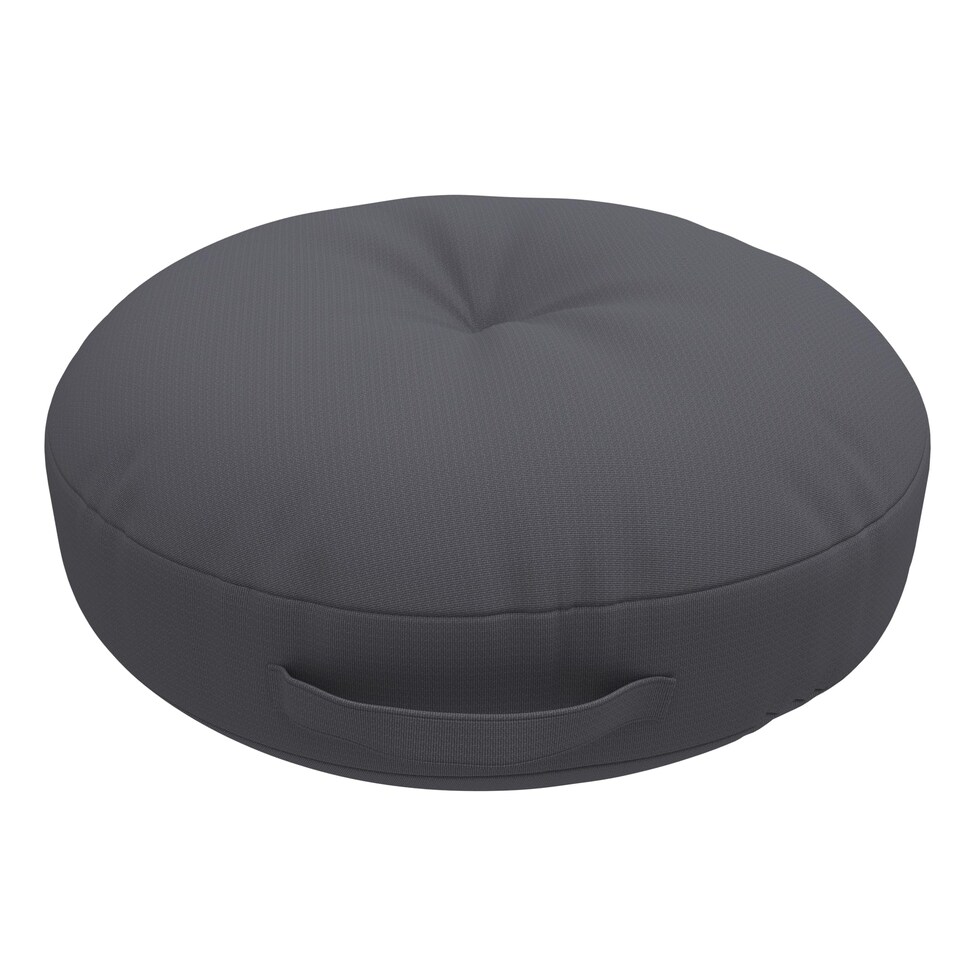 image 1 of Covers&All Round Chair Cushions with Handle, Thick Outdoor Indoor Cushion and Floor Pillow for Patio, Gray