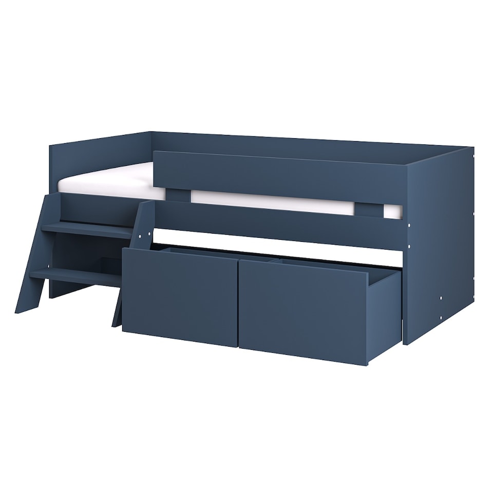 image 1 of Flair Logan Single Storage Low Sleeper Blue Bed