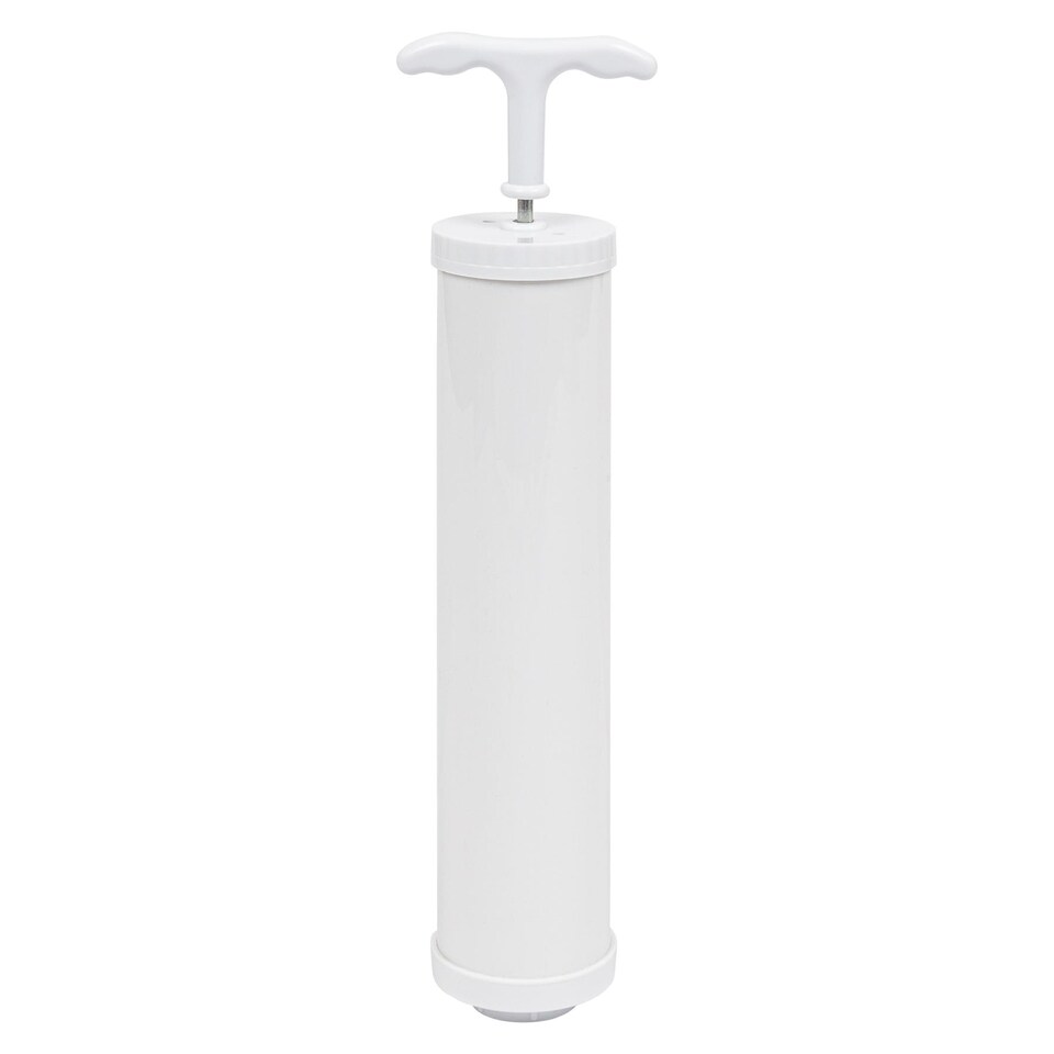 image 1 of Harbour Housewares Vacuum Storage Bag Hand Pump - 30cm - White | White | White