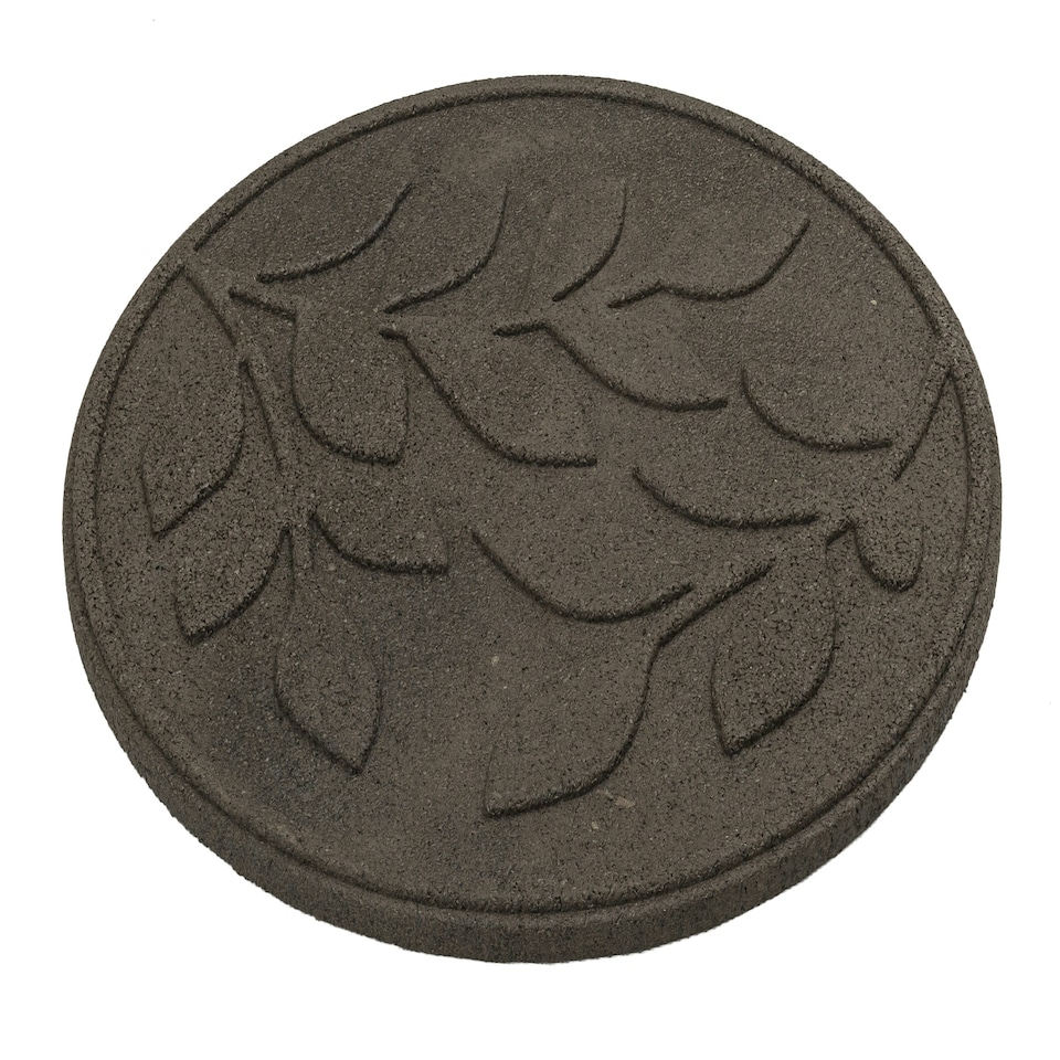 image 1 of Eco-Friendly Garden Stepping Stones - Leaf Brown (Pack of 4)