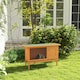 image 6 of PawHut Rabbit Hutch, Guinea Pig Hutch Outdoor Cage w/ Waterproof Roof, Green